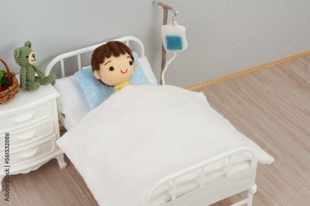 あみぐるみ人形 入院イメージ あみぐるみ人形 入院イメージ