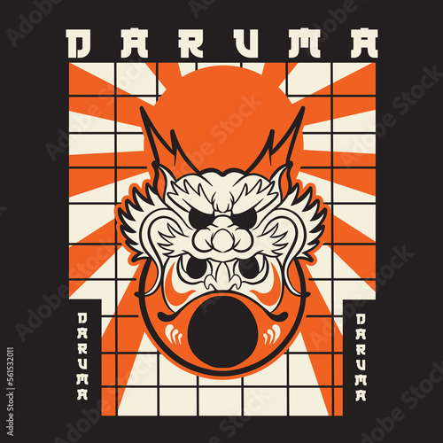 Premium Vector | Japanese festival cultural daruma