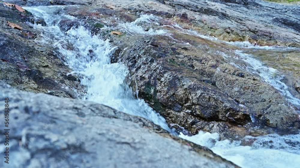 The flow of clear water within the area of Huay Keaw waterfall, Chiang Mai province. The flow of clear water within the area of Huay Keaw waterfall, Chiang Mai province.