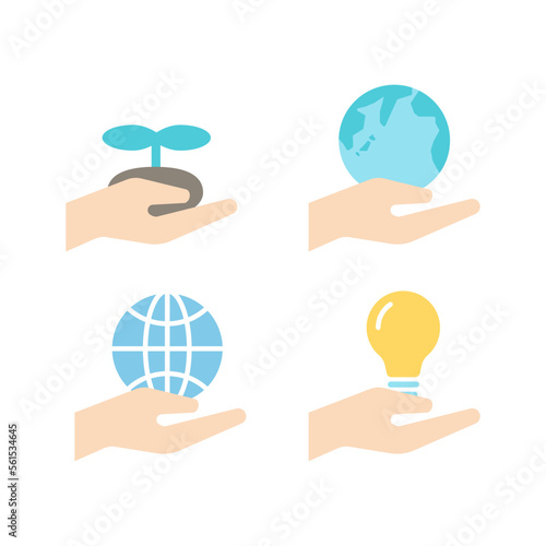 環境　手のひら