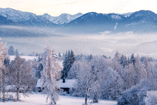 View From Hochberg To Unternberg In Ruhpolding