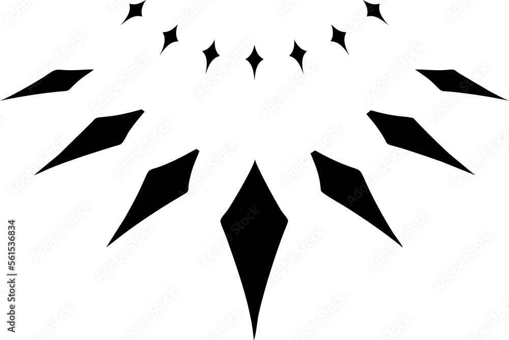 black panther necklace transparent designs templates Stock Illustration