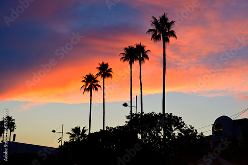 Sunset in Cannes in the French Riviera, a popular destination in Europe.