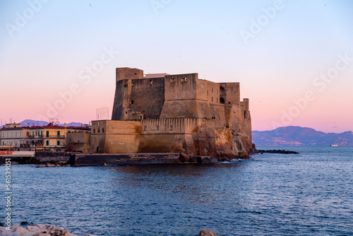  Castel dell'Ovo, lietrally, the Egg Castle is a seafront castle in Naples, Italy photo