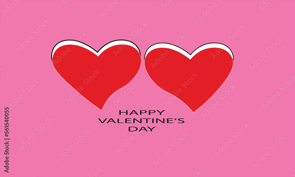 illustraton vector graphic of Valentine's Day. perfect for celebrating Valentine's Day moments with family and partners, etc.