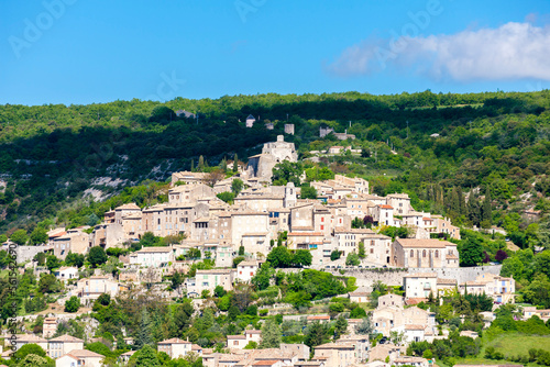 village of Simiane-la-Rotonde,  Alpes-de-Haute-Provence, France photo