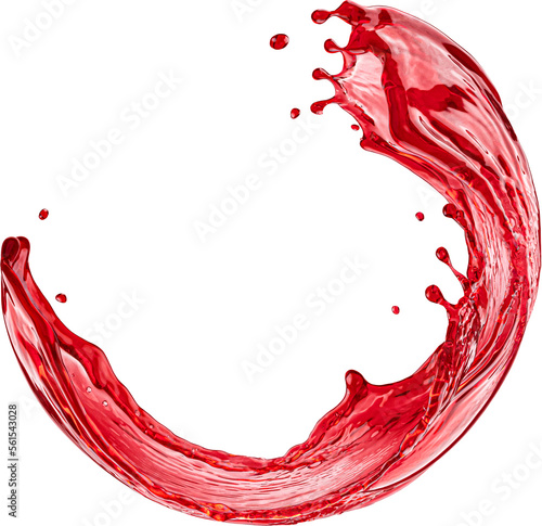 Obraz na płótnie Wine splash isolated