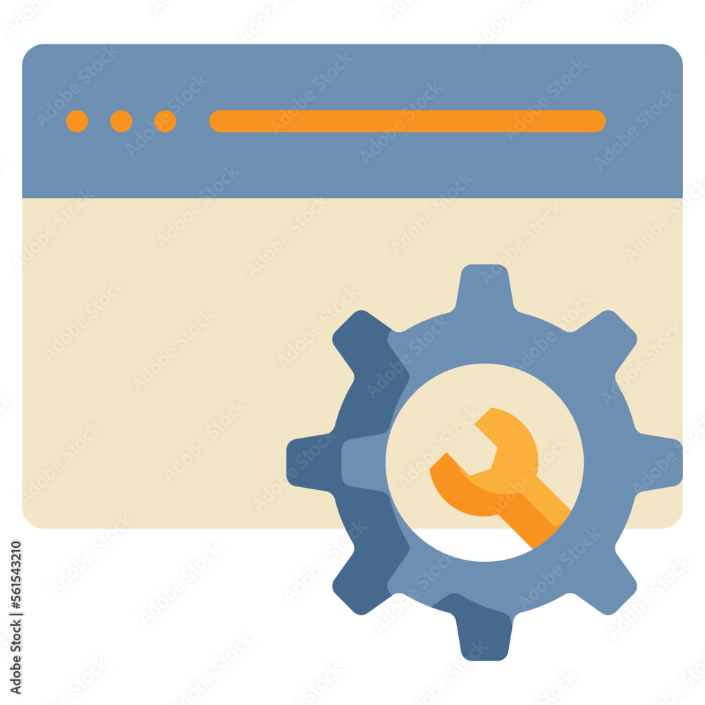 repair maintenance web page icon flat style repair maintenance web page icon flat style