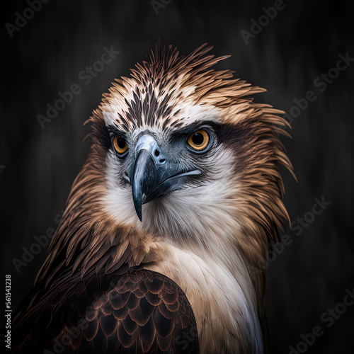 Philippine Eagle Portrait-Generative AI