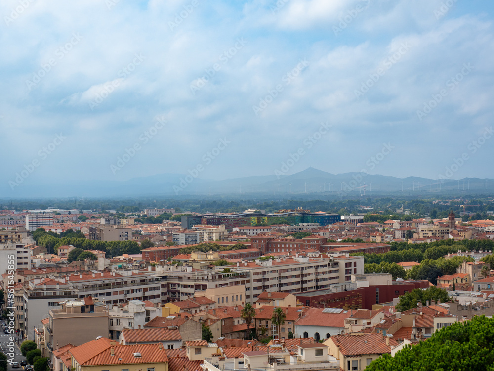 City of Perpignan as seen from the 