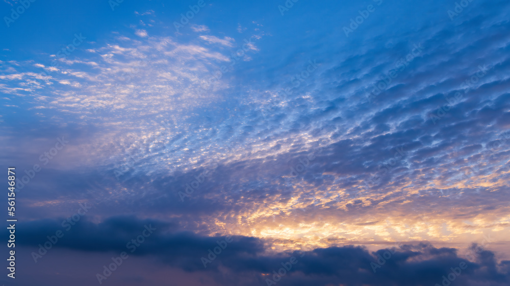 Beautiful sky with cloud before sunset Beautiful sky with cloud before sunset