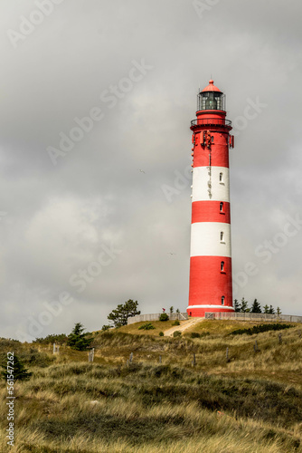Leuchtturm in den Dünen, Insel Amrum, Nordfriesland