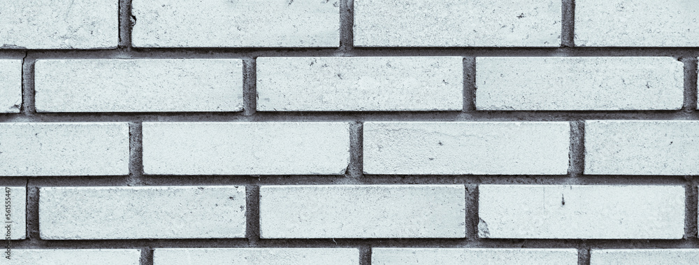 Obraz premium White brick wall background Horizontal image