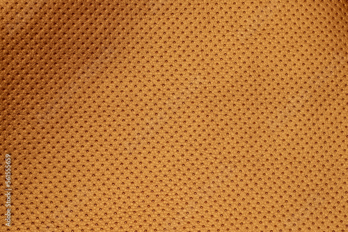 Seamless golden perforated leather texture