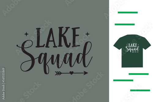 Lake squad t shirt design