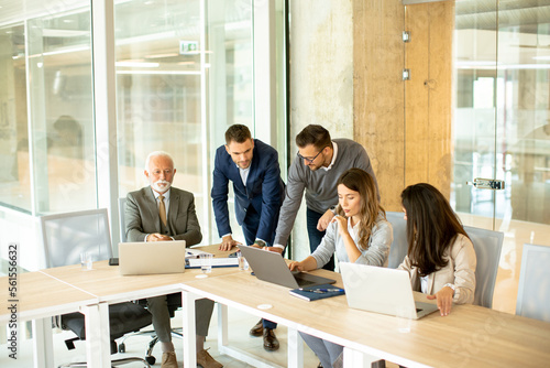 Businesspeople working in t...