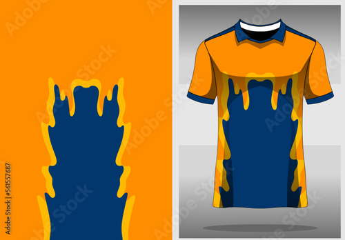 luxury sport jersey short sleeves template design