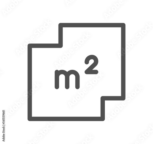 Measure related icon outline and linear vector.
