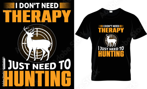 New Hunting T Shirt Design. Best unique hunting t-shirt for all. Deer Hunting T-shirt. photo