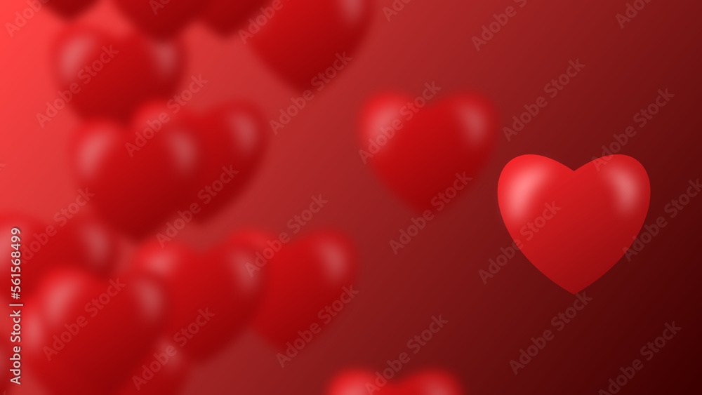 red heart valentine background for valentine's day