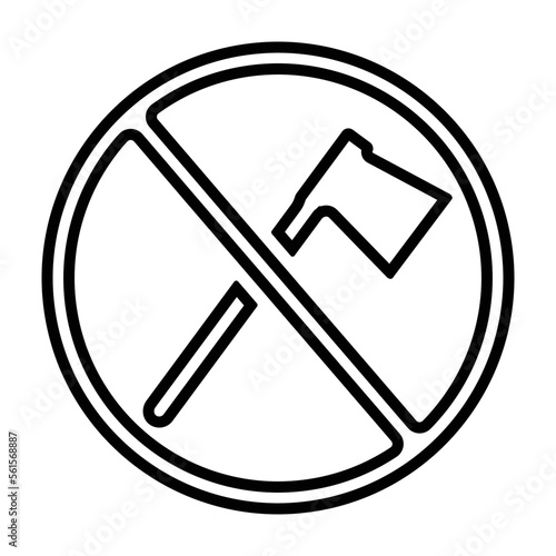 Stop silhouette symbol.
