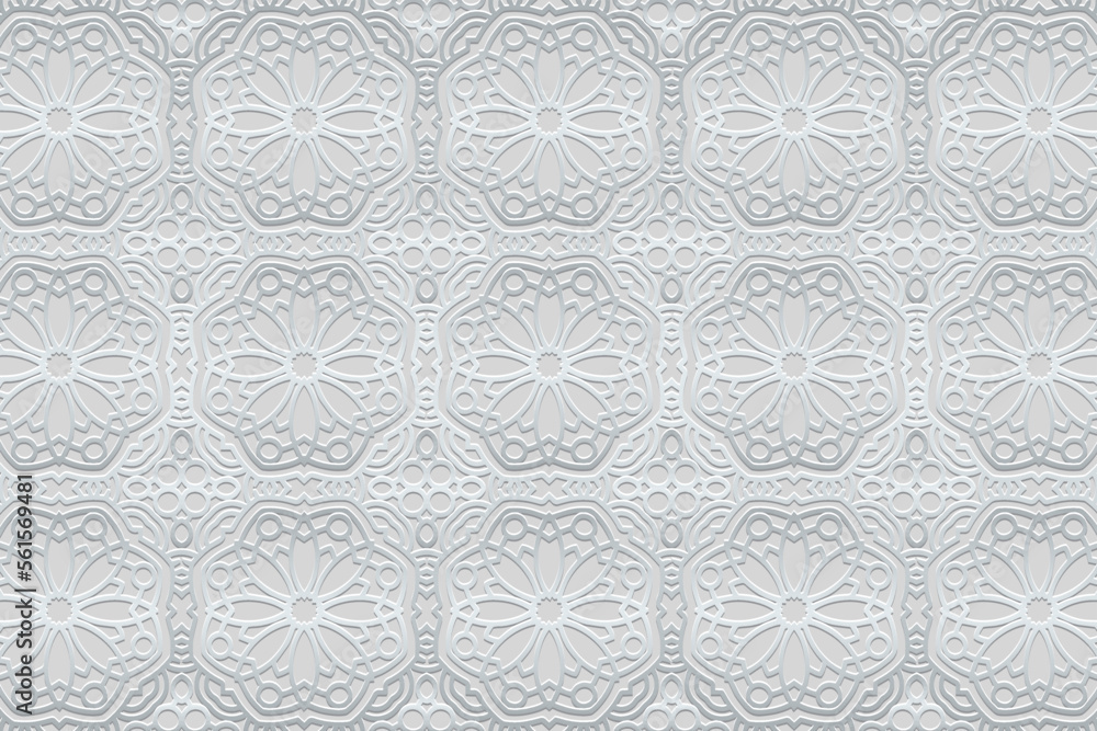 Embossed luxury background, ethnic cover design. Press paper, boho style. Geometric tribal floral 3d pattern. Handmade elements of the peoples of the East, Asia, India, Mexico, Aztecs, Peru. Embossed luxury background, ethnic cover design. Press paper, boho style. Geometric tribal floral 3d pattern. Handmade elements of the peoples of the East, Asia, India, Mexico, Aztecs, Peru.