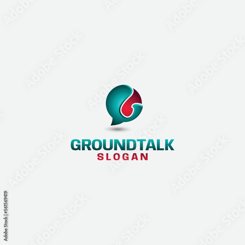 Free Download Groundtalk company 3d logo letter g combined with the idea of talk bubble - GFXLoad