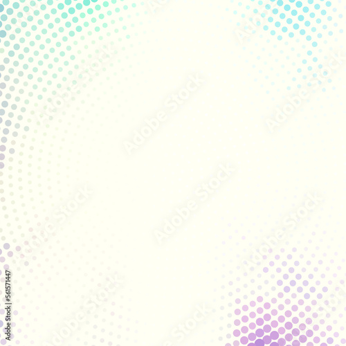 Retro pattern with halftone effect on ivory color background