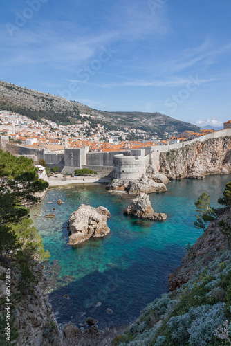 Magnificent Bokar fortress located in Dubrovnik on a beautiful sunny day, Croatia, Europe.