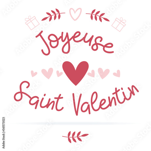 Joyeuse Saint-Valentin - Titre et illustration autour de la fête des amoureux
