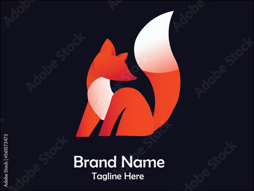 Golden Ratio Fox Logo Design Templates and Vector