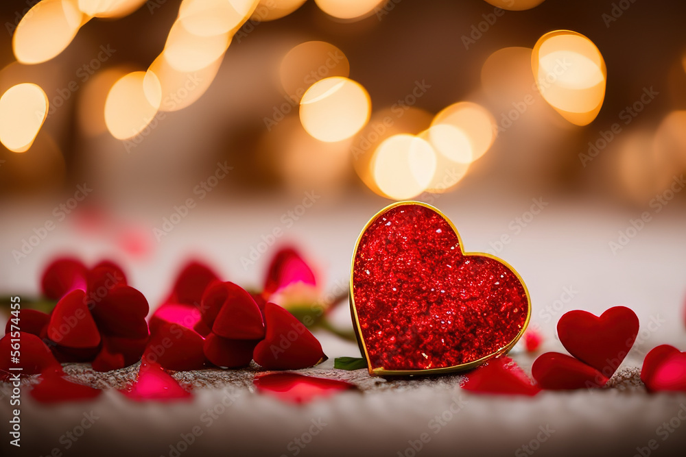 Hearts and Candles on Bokeh Romantic Background. Hearts Passionate Love Valentine Postcard Romance Backdrop. Hearts and Candles on Bokeh Romantic Background. Hearts Passionate Love Valentine Postcard Romance Backdrop.