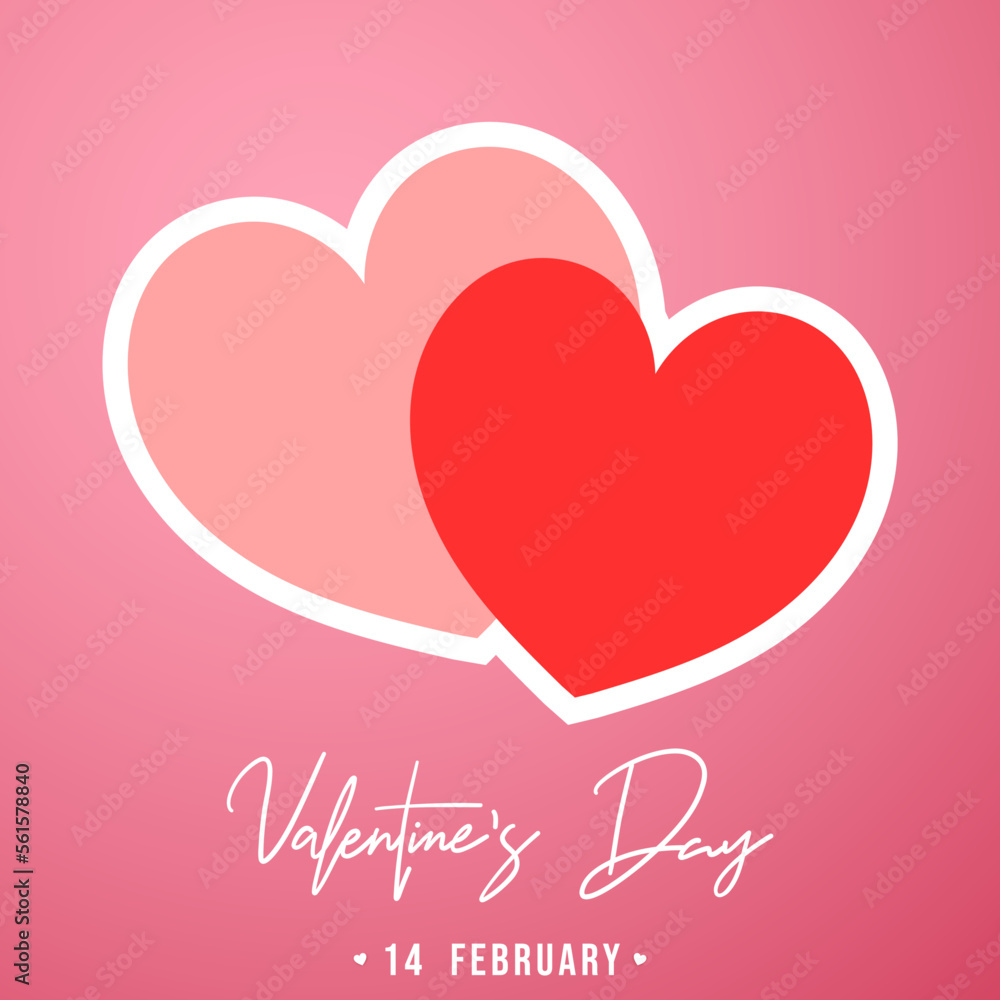Valentine's Day Background on pink background ,for February 14, Vector illustration EPS 10 Valentine's Day Background on pink background ,for February 14, Vector illustration EPS 10