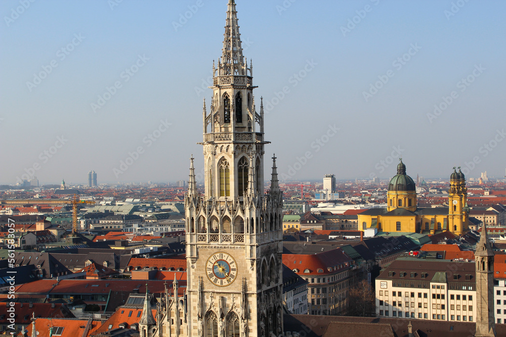 Glockenspiel at the New Town Hall, Marienplatz, Munich, Germany