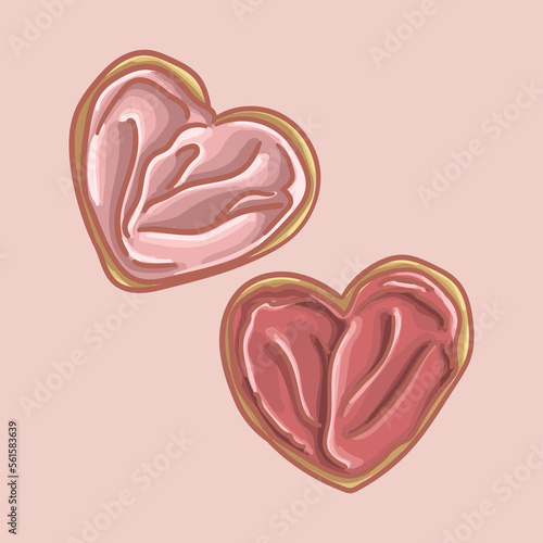 Romantic cookies. Happy Valentine s Day