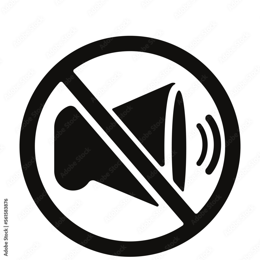 Sound restriction vector icon
Sound restriction vector icon