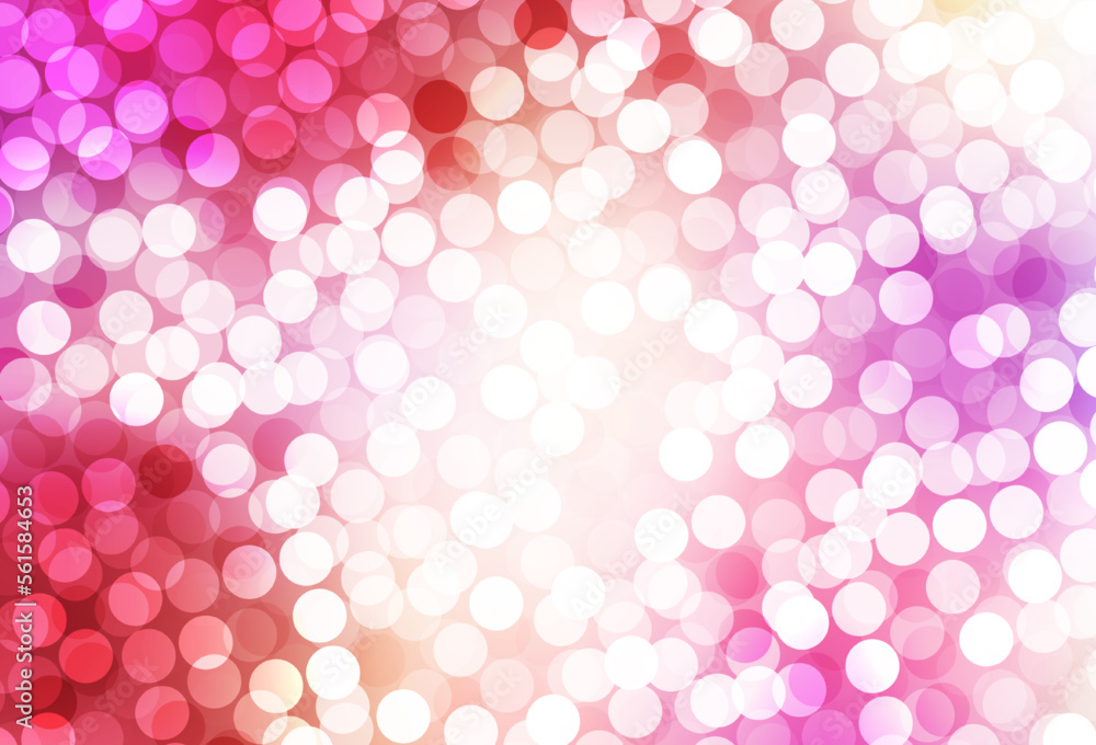 Light Red, Yellow vector texture with disks. Light Red, Yellow vector texture with disks.
