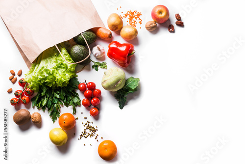Fototapeta Naklejka Na Ścianę i Meble -  Healthy food background