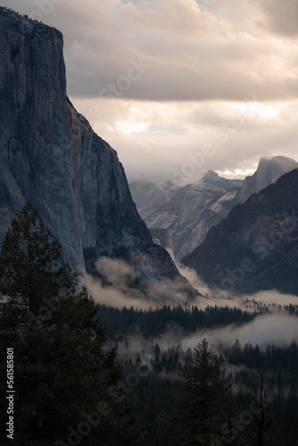 sunset in the mountains