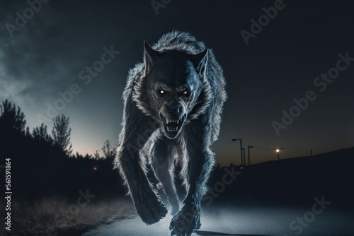 Werewolf by night. Generative AI