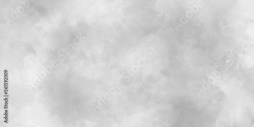 Abstract cloudy silver ink effect white paper texture, Old and grainy white or grey grunge texture, black and whiter background with puffy smoke, white background illustration.