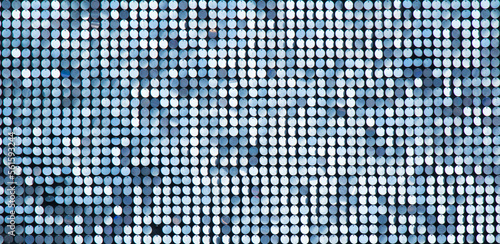 Abstract blue Background of metallic round Sequins
