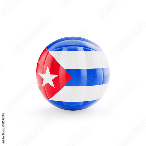 3D volleyball ball with Cuba national team flag isolated on white background - 3D Rendering Free Download 3D volleyball ball with Cuba national team flag isolated on white background - 3D Rendering - GFXLoad