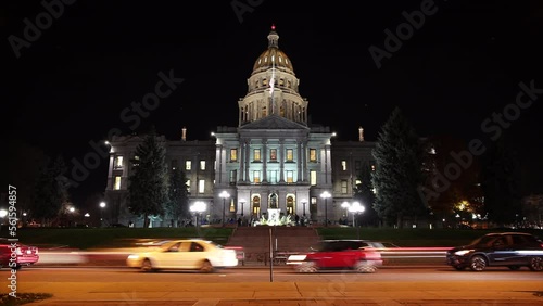 Sacramento Capitol Timelapse Night