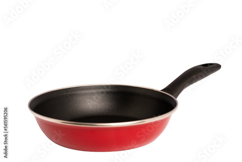 Black pan isolated on white background