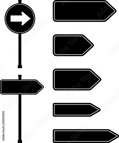 arrow sign, vector, traffic signal, right direction signal 