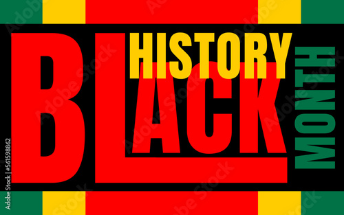 Black history month 2023 Celebration Background.  Black History Month text with human Fist and Seamless Pattern. Celebrated annually in February in the USA and Canada.