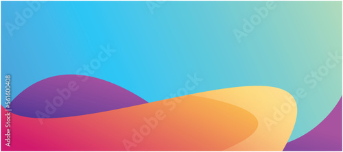 Background with colorful different shapes