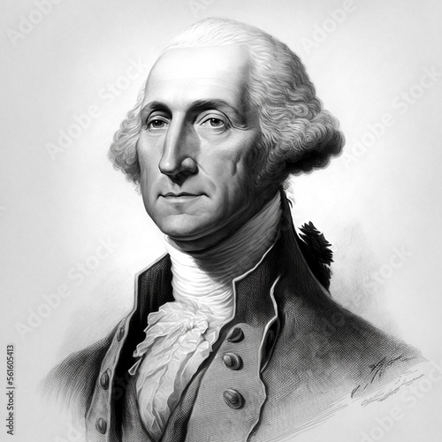Portrait of George Washington photo