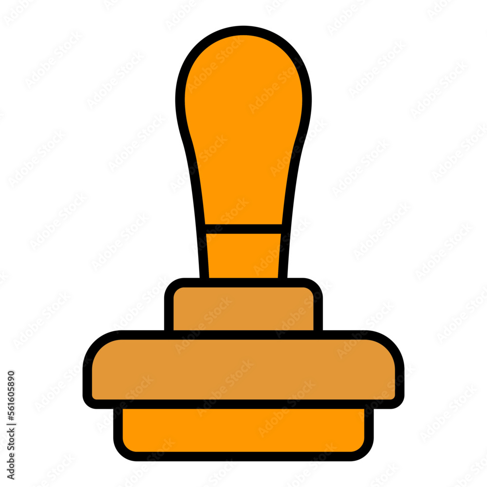 Stamp Filled Line Icon Stamp Filled Line Icon